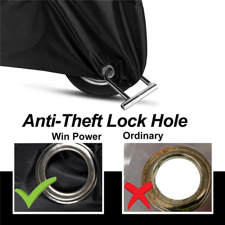 Product: XXXXL Motorcycle Cover Rain Dust Waterproof Protector Outdoor Black Color