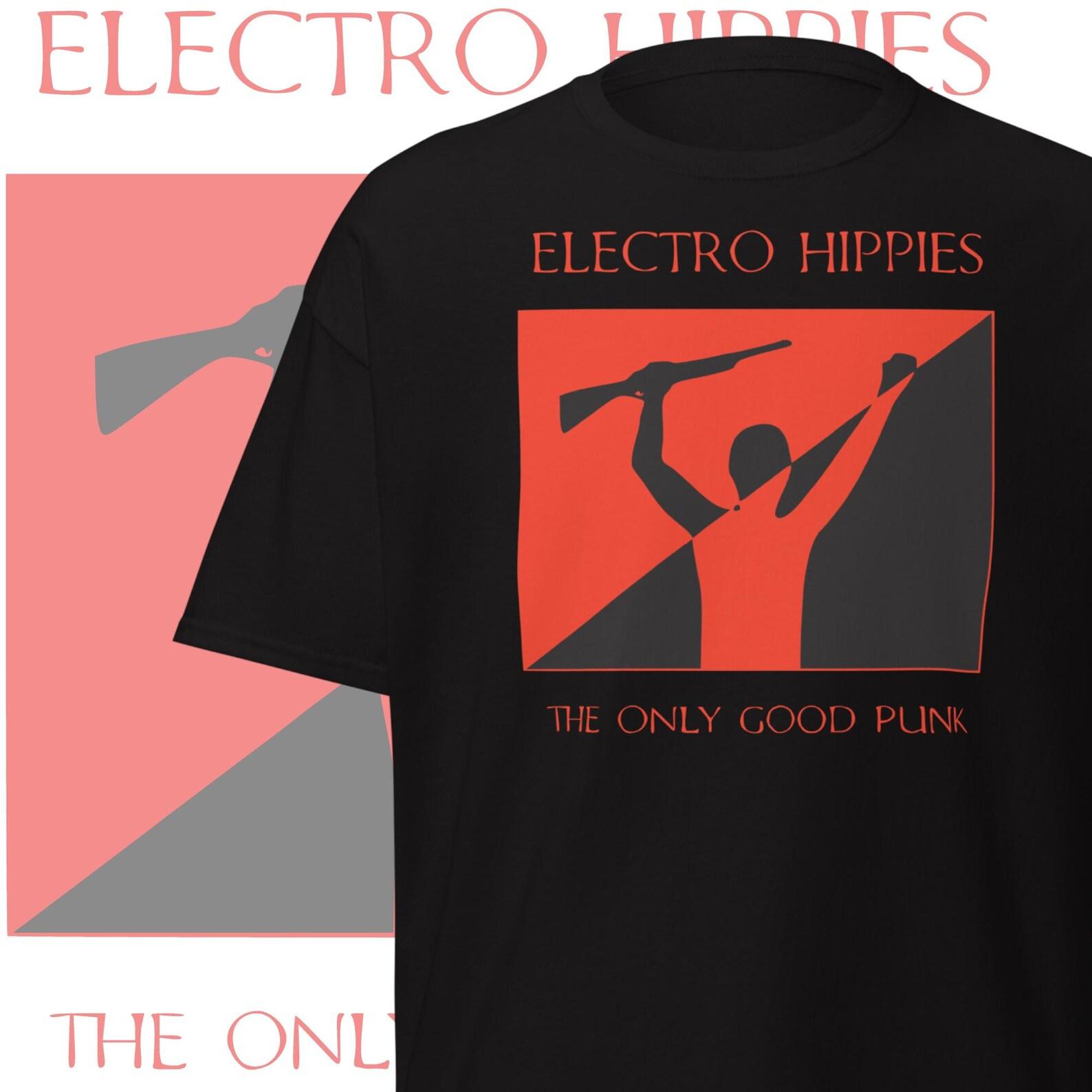 Electro Hippies T-Shirt Vintage Punk Band Merch Crust Punk Clothing Anarcho-Punk Tee S