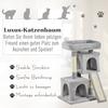 Cat Tree for Indoor Cats 81cm Cat Scratching Post Scratch Board Kitten Tower Climbing Frame Grey