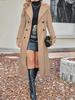 Fashion Autumn Winter Double Button Warm Wool Coat Overcoat