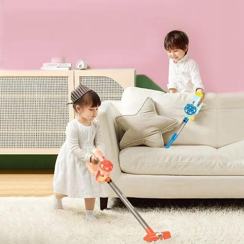 Simulation Electric Vacuum Cleaner Set for Toddlers Kids Pretend Play Toys Role Play Housekeeping Toys Educational Toys Gifts