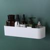 Wall Mounted Organizer Punch Free Remote Control Holder Fixed On Wall Cosmetic Box Stand Rack Adhesive Hanger Storage Case Cup Holders 5