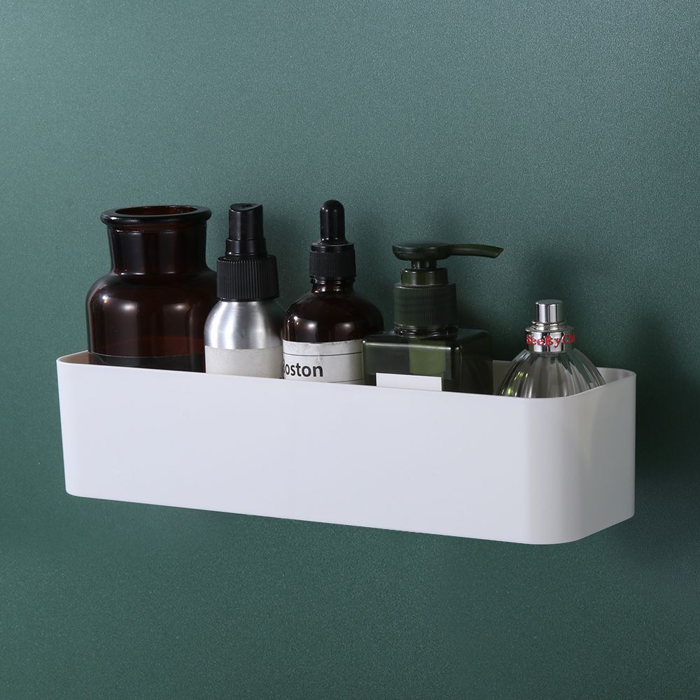 Wall Mounted Organizer Punch Free Remote Control Holder Fixed On Wall Cosmetic Box Stand Rack Adhesive Hanger Storage Case Cup Holders 5