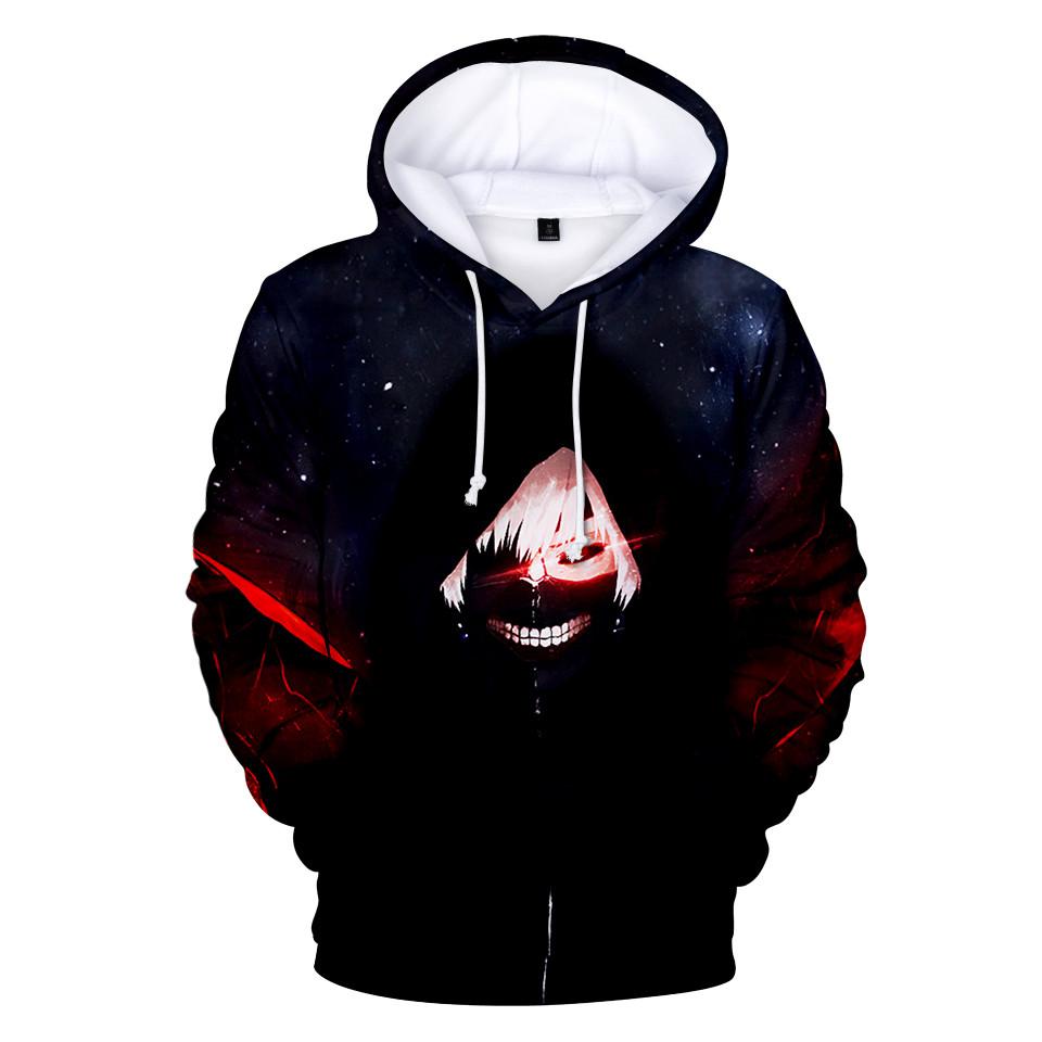 Hoodie Tokyo Ghoul 3D Printed Hoodies Boy/girls Sweatshirt Long Sleeve Cartoon Pullover Tops Teen Clothes