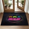 Green Day Design Crystal Velvet Rug Soft Decorative Mat for Bedroom Entrance