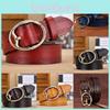 Genuine Leather Womens Belt Antique Alloy Buckle Style Dresses Pants Decoration