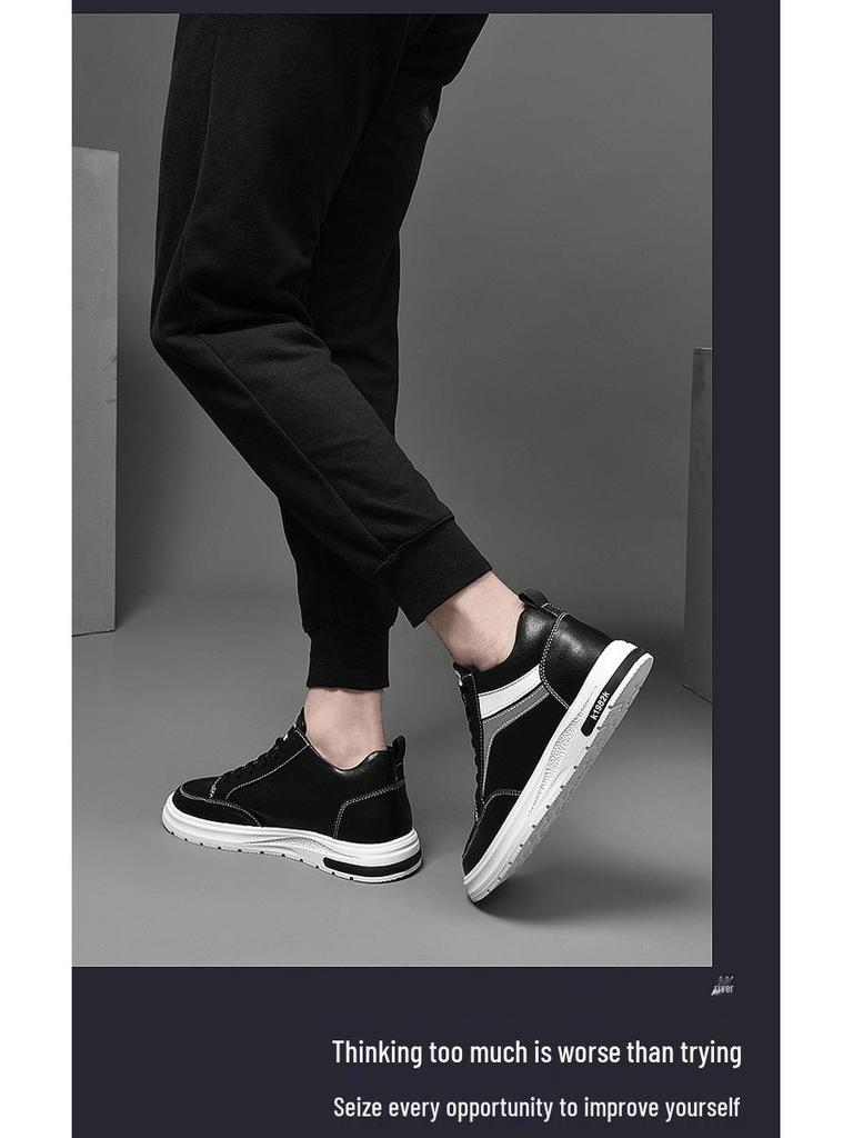 Herren 8CM Höhenerhöhung Outdoor Reise Plateau Schuhe