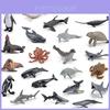 Set de Figuras Realistas de Animales Marinos con Tiburones Tortugas Delfines Pingüinos y Cangrejos para Niños y Coleccionistas