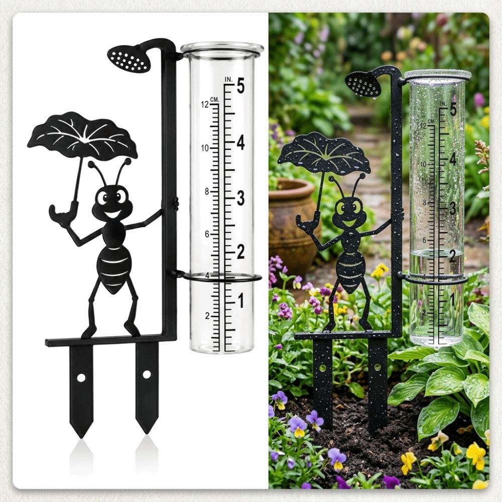 Clear Tube Garden Rain Gauge Dual Scale Rainfall Gauge New Outdoor Rain Gauge  Patio Planter