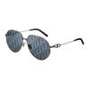 Dior Lunettes de soleil Link A1U Logo Forme Irrégulière Hommes Lunettes de soleil Ruthénium CDLKA1UXT-H4B8