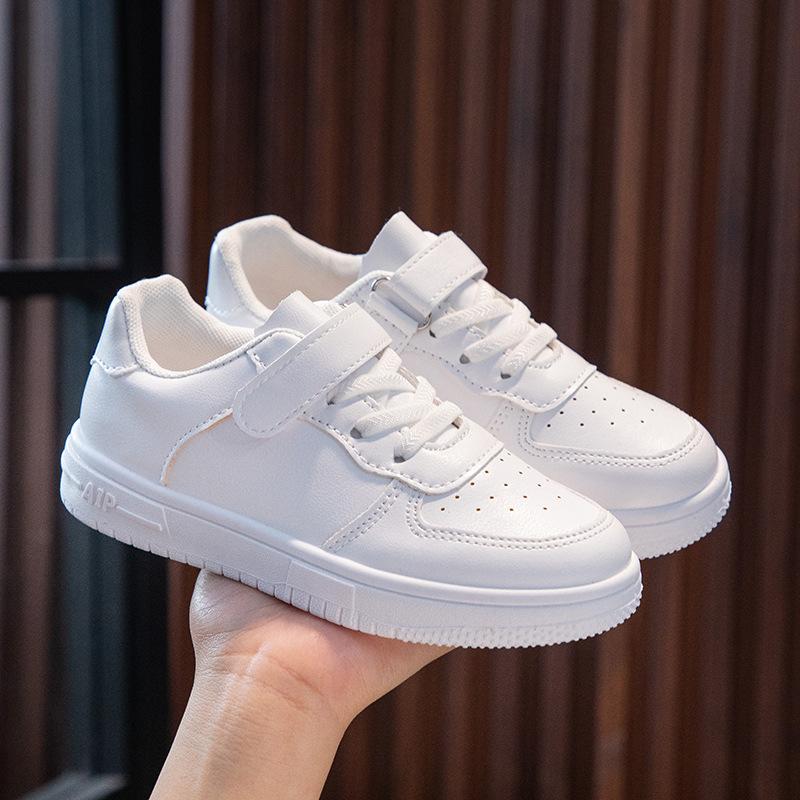 Children's Little White Shoes Boys and Girls Board Shoes Summer New Ins Students Net Shoes Versatile Soft Soles Baby Casual Classmates