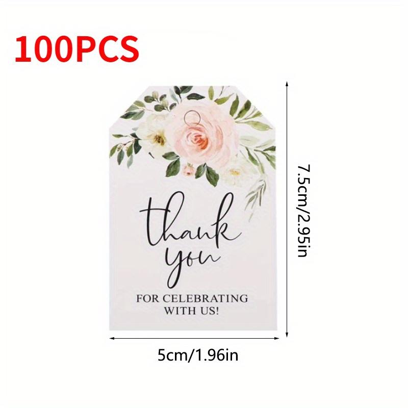 

100PCS Card Gift Packaging Gift Bag Decoration Card Party Supplies Paper Tag Card Wedding Decoration Present DIY Crafts 7.5cmx5cm