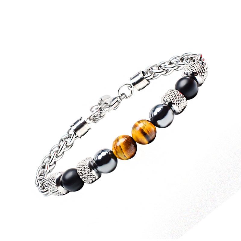 Men's Stainless Steel Personality Bracelet - Trendy European & American Style
