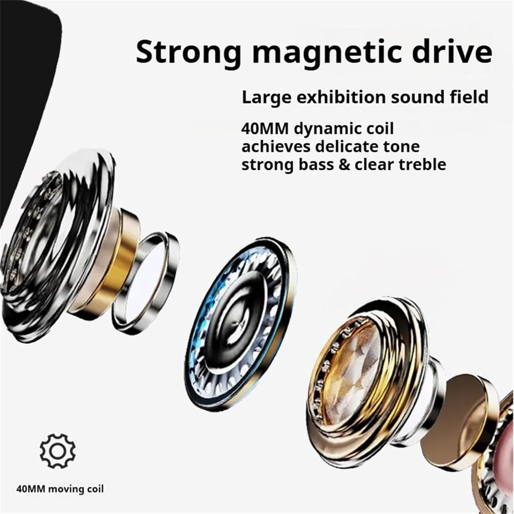 Wireless Bluetooth Earphones with Cable/wireless, Noise Cancelling,Lightweight, Comfortable and Foldable, Bluetooth 5.3, Wireless Gaming Earphones