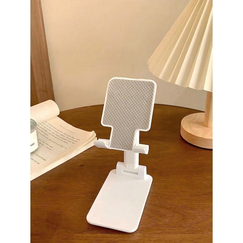 Verstellbarer & faltbarer Handyhalter, tragbarer, neigbarer Schreibtischständer, rutschfester Kunststoff-Tablet-Ständer