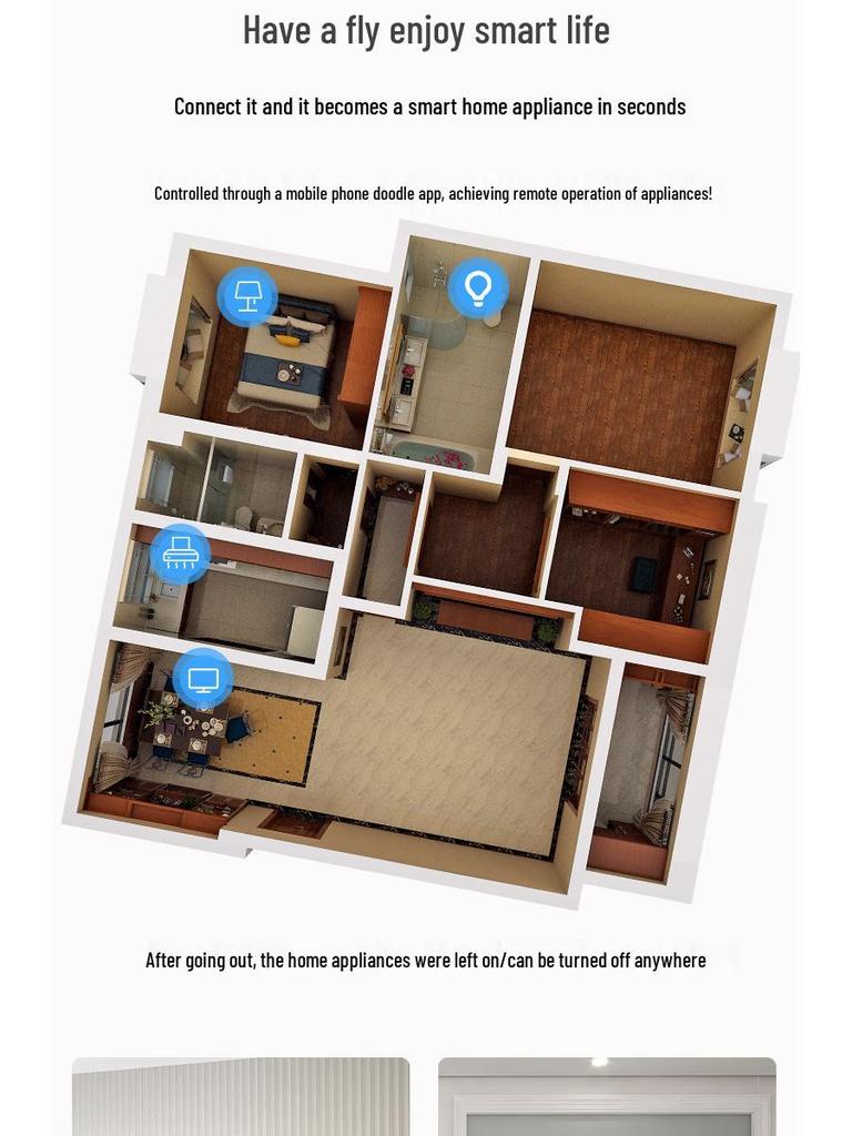 Smart 63A 1P WiFi Circuit Breaker with Wireless Remote Control for Smart Home