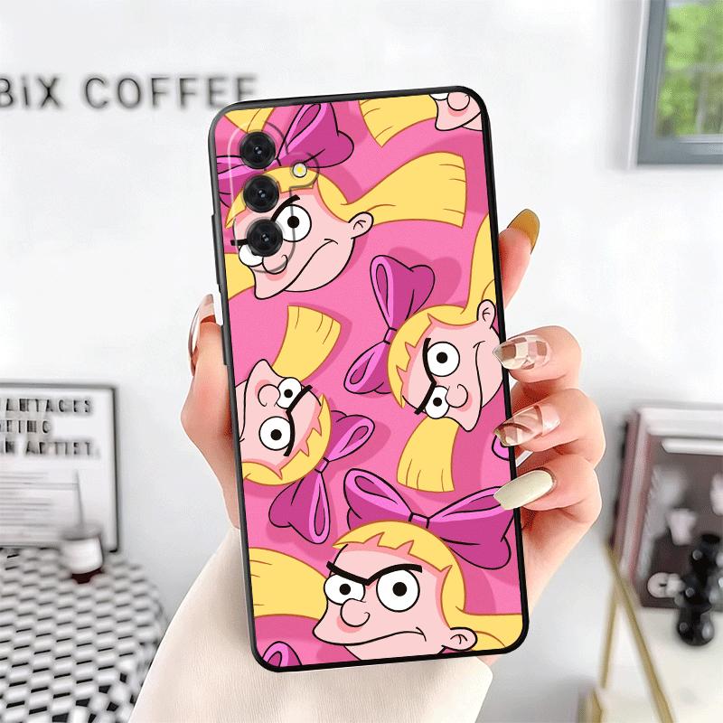Cartoon Hey Arnold Helga Weiche Handyhülle für Samsung A17 A37 A57 A16 A26 A36 A56 A15 A25 A35 A55 A14 A24 A34 A54 A13 A23 A33 A53
