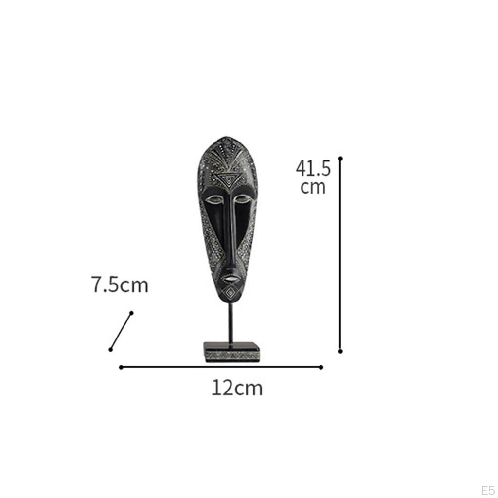 Afrikansk Skulptur Bordsdekoration Handskulpterad Samlarobjekt Retro Abstrakt Konst Staty Skrivbord