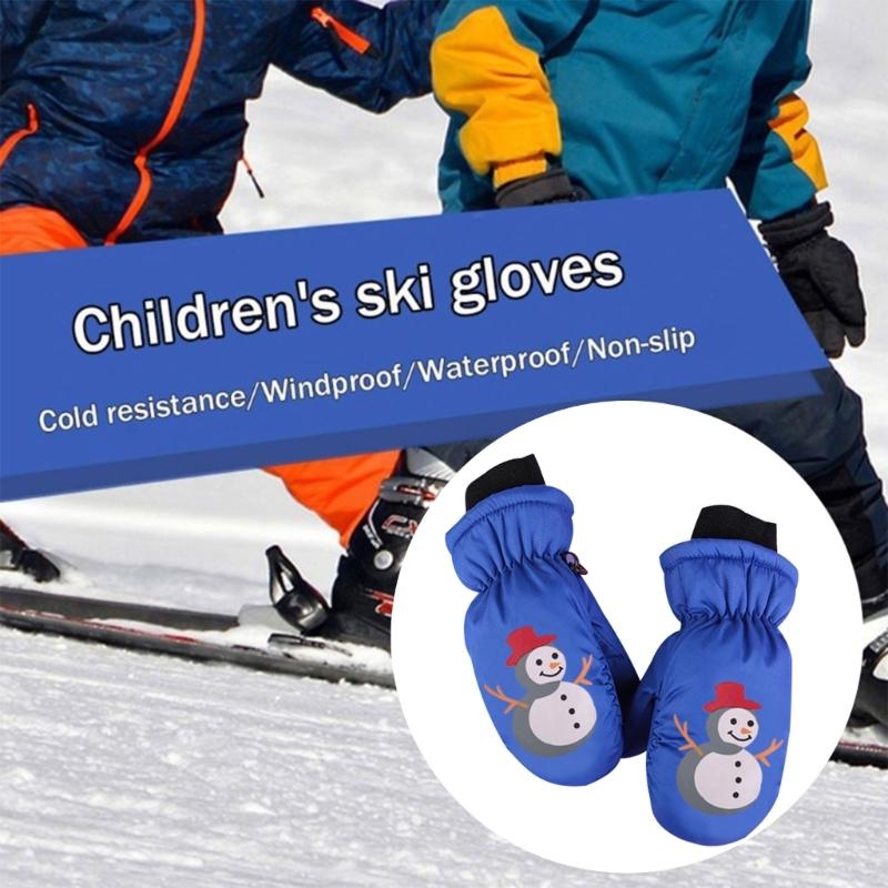 Kids Ski Gloves Comfortable & Stylish Gloves Warm & Durable Gloves Lightweight Perfect for Outdoor Activities in Winter