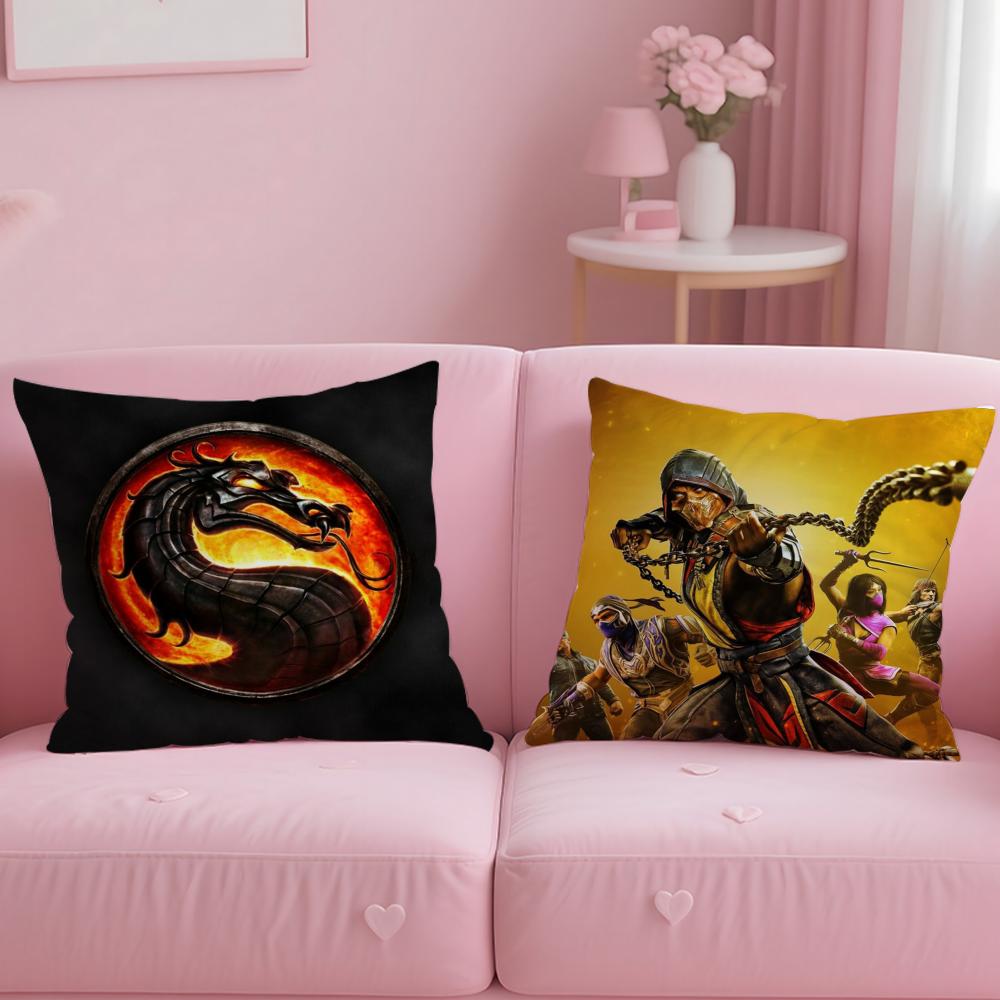 M-Mortal Kombat Kissenbezug Bequemer Wende-Kissenbezug Ideal für Auto Sofa Schlafzimmer & darüber hinaus