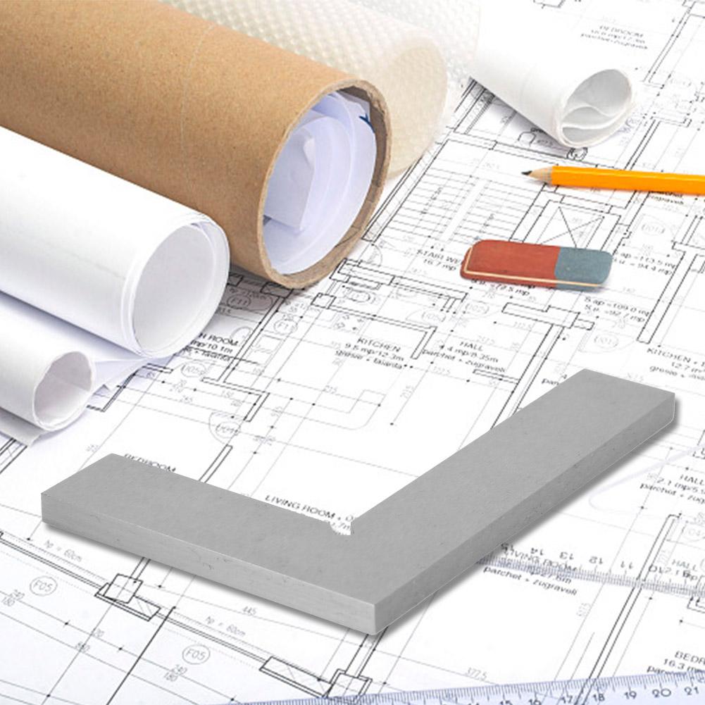 Right Angle Ruler 2 Accuracy Level 90 Degree Flat Edge Square Measuring Tools (100 X 70mm)