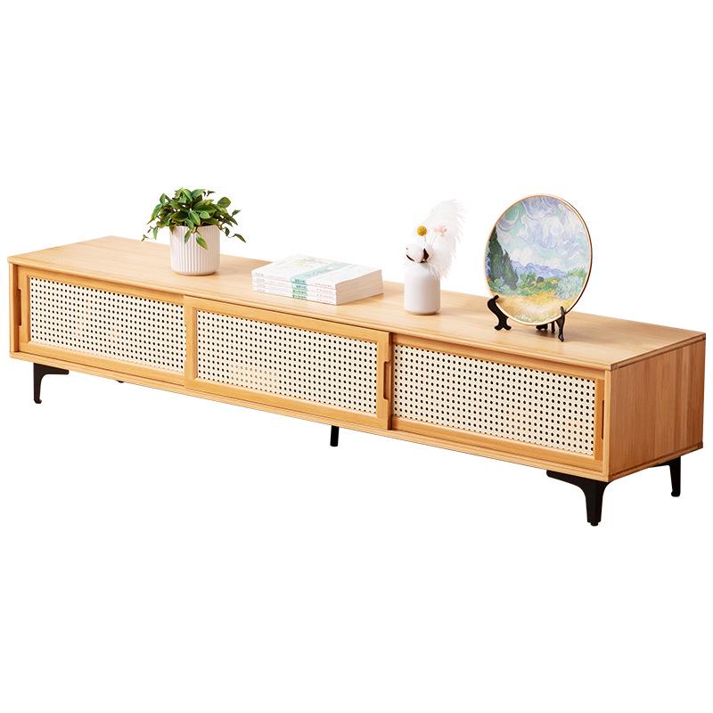 Luxury Retractable TV Cabinet & Coffee Table Combination for Small Apartments