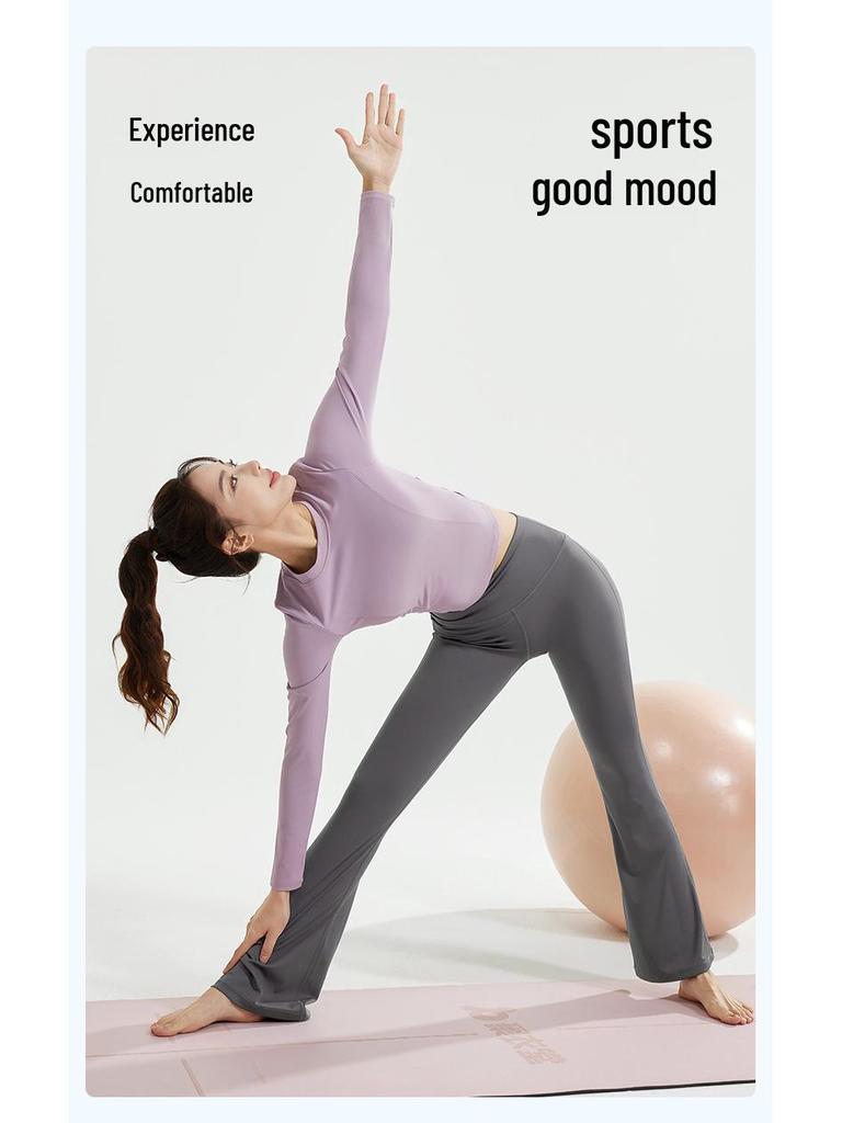 2025 Women's Breathable Running Set with Long Sleeve, Cutout Back, Drawstring, and Chest Pads