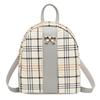 Personalized Contrasting Colors, Fashionable Plaid Backpack, Women's Trendy Single Shoulder Portable Large-capacity Cosmetic Bag