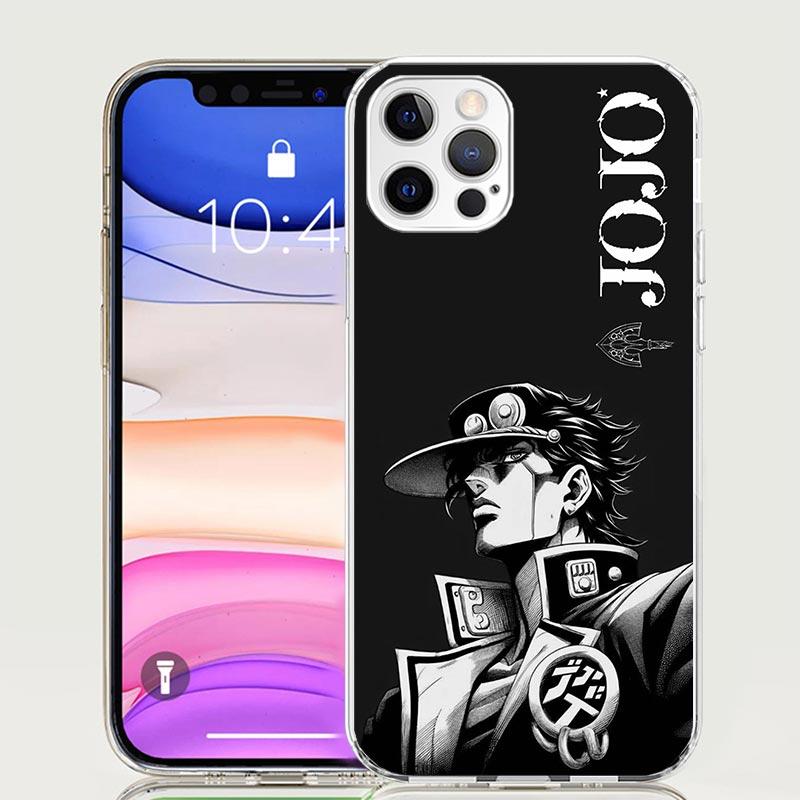 JoJo's Bizarre Adventure Kujo Jotaro Phone Case for Apple iPhone 17 Air 16 15 Plus 14 + 13 Mini 12 11 Pro Max 7 8 SE 16Max Soft