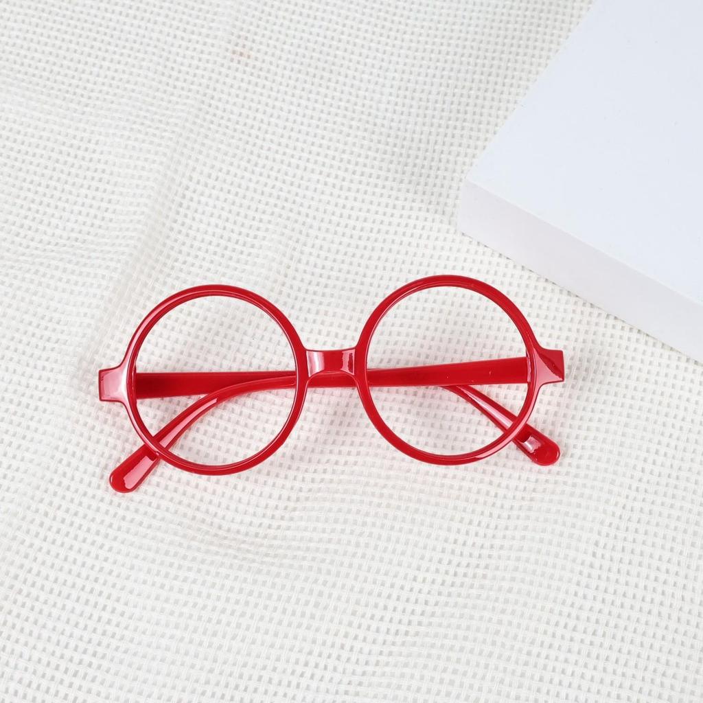 Korean-Style Fashionable Round Frame Decorative Glasses for Kids - No Lenses, Unisex Trendy Glasses for Boys and Girls