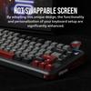 MechLands Vibe75 Wireless Gaming Keyboard with Replaceable Screen Creamy Mechanical Gasket RGB 75% Module, Hot-Swap Support, Keyboard, Structure,