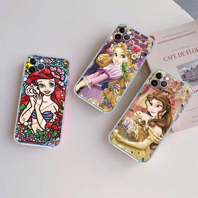 Disney Princess Transparent Phone Case for Motorola Moto G10 G20 G30 G31 G32 G34 G35 G41 G42 G50 G51 G52 G55 G60 G60S