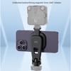 Metal Phone Tripod Mount 360 Smartphone Adapter with 1/4" Cold Shoe Mount Adjustable Cellphone Clamp Stand