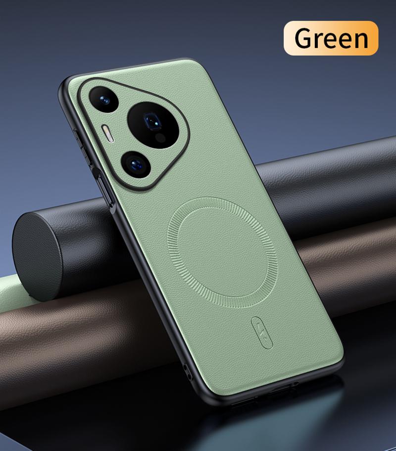 For Huawei Pura 70 Case Magnetic Leather Shield Cover For Huawei Pura 70 High Quality Anti-Fingerprint Non-Slip PC+TPU