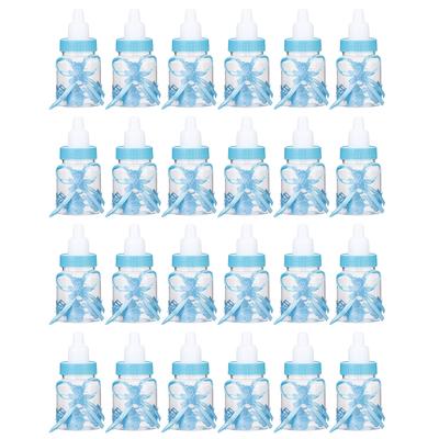 24 pcs Adorable Bouteille de Lait en Plastique Boîte à Bonbons Bouteille Remplissable Cadeaux de Baby Shower Décoration Souvenir