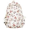 Bear Print Large Capacity Backpack Children Book Bag Cute Student Schoolbag