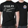 525. Fs Bulldogs Staffel F22 Raptor Stealth Fighter T-Shirt 100% Baumwolle Rundhals Kurzarm Freizeit Unisex T-Shirt Größe S3XL