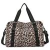 Large Capacity Women's Sports Fitness Bag Leopard Print Design Weekender Overnight Bag Portable Business Travel Bag