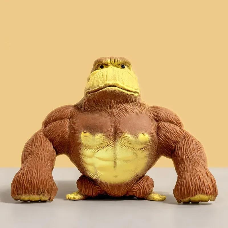 Antistress Orangutan Fidget Toys Squishy Elastic Monkey Funny Decompression Gorilla Stress Relief Games Toy for Adults Kids