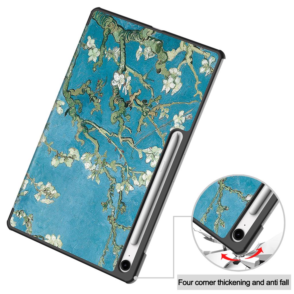 For Samsung Galaxy Tab S10 FE+ Case Pattern Print Leather Stand Tablet Cover