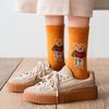 Cartoon Bär Socken Frauen Herbst Winter Dicke Warme Socken Nette Kawaii Mode Socken Für Frauen