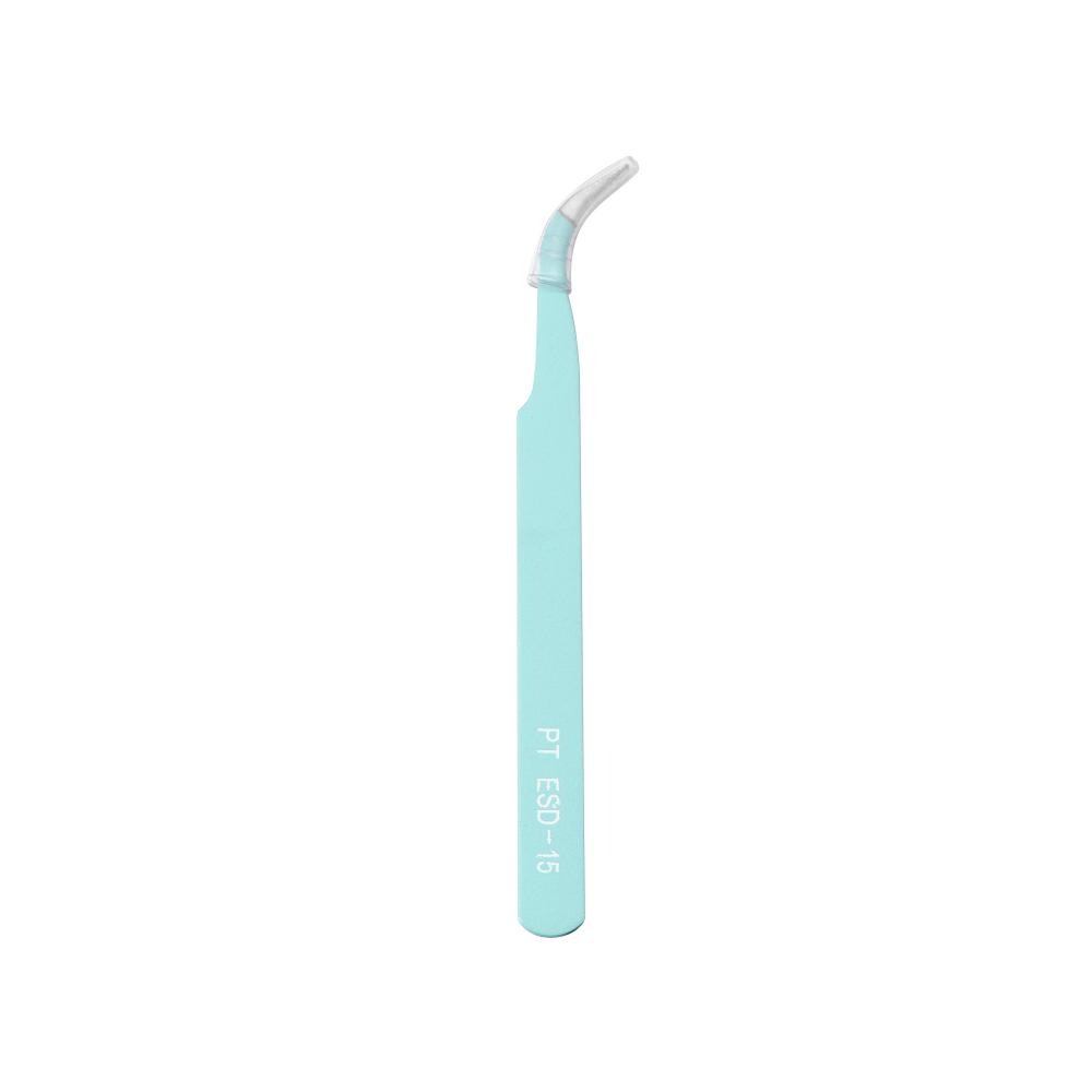 1Pcs 3Colors Anti-Static Excellent Quality Tweezers Bend Long nose Cross Tweezers For intersperse Jewerly Sewing Supplies Tools