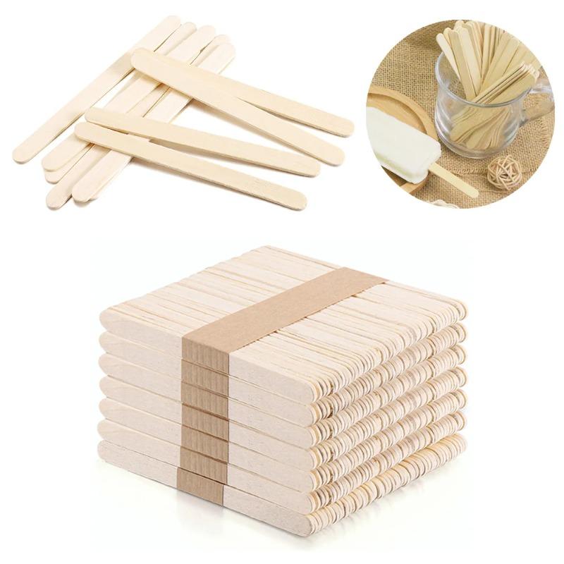 150PCs Disposable Waxing Wooden Tongue Depressor Body Hair Removal Stick Tongue Depressor Wooden Spatulas Body Wax Waxing