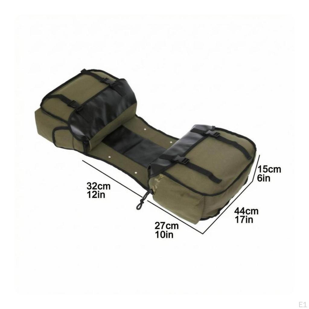 Canvas Bicycle Rear Pannier Multi Pocket Bikepacking Bag