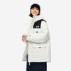 Li-Ning Hot Pot Down Series Water-Resistant Spliced Letter Zipper Hooded Versatile Cold-Resistant Mid-Length Parka Down Jacket AYMU227-4