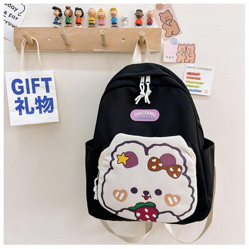 New High-value, Fresh, Sweet and Cute Rabbit Backpack, Kindergarten Level 1-3 Lightweight Backpack