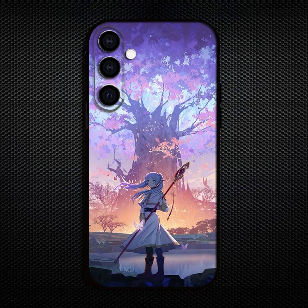 Cartoon Frieren Sousou No Frieren Phone Case For Samsung Galaxy A73,A72,A71,A70,A53,A52,A51,Others Soft Black Cover