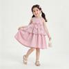 Summer Girls Dress 3D Flower Tulle Vest Princess Dress Kids Fashion Sleeveless Party Gown For Children