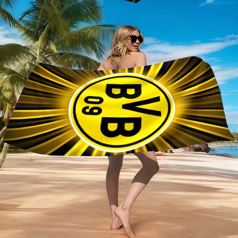 Borussia Fcfc Beach Towel, Quick-drying, Easy To Care For, Suitable for Both Fitness and Beach Vacations,Sports Essential