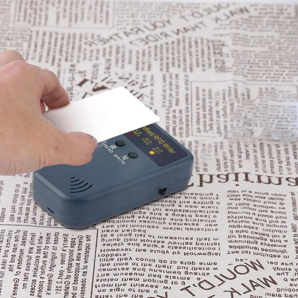 Handheld 125KHz RFID Duplicator Copier  ID Writer Programmer Reader + Keys+ Keychain Access Control Card Reader